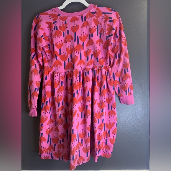 Hanna Anderson Pink and Red Floral Kids Dress size 10 - Picture 3 of 3